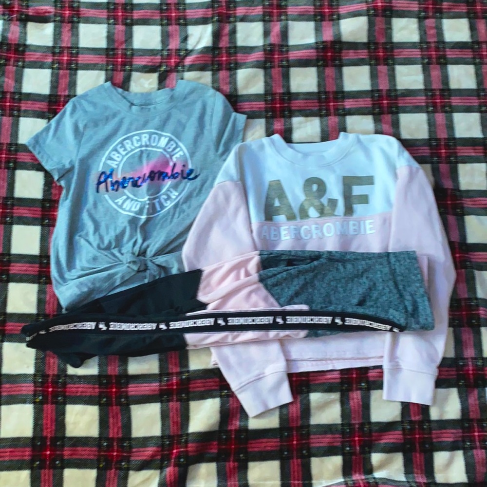 Pink kids Abercrombie set